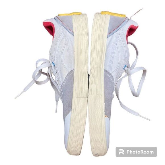 White and Red Men's Sneakers - Picture 6 of 11